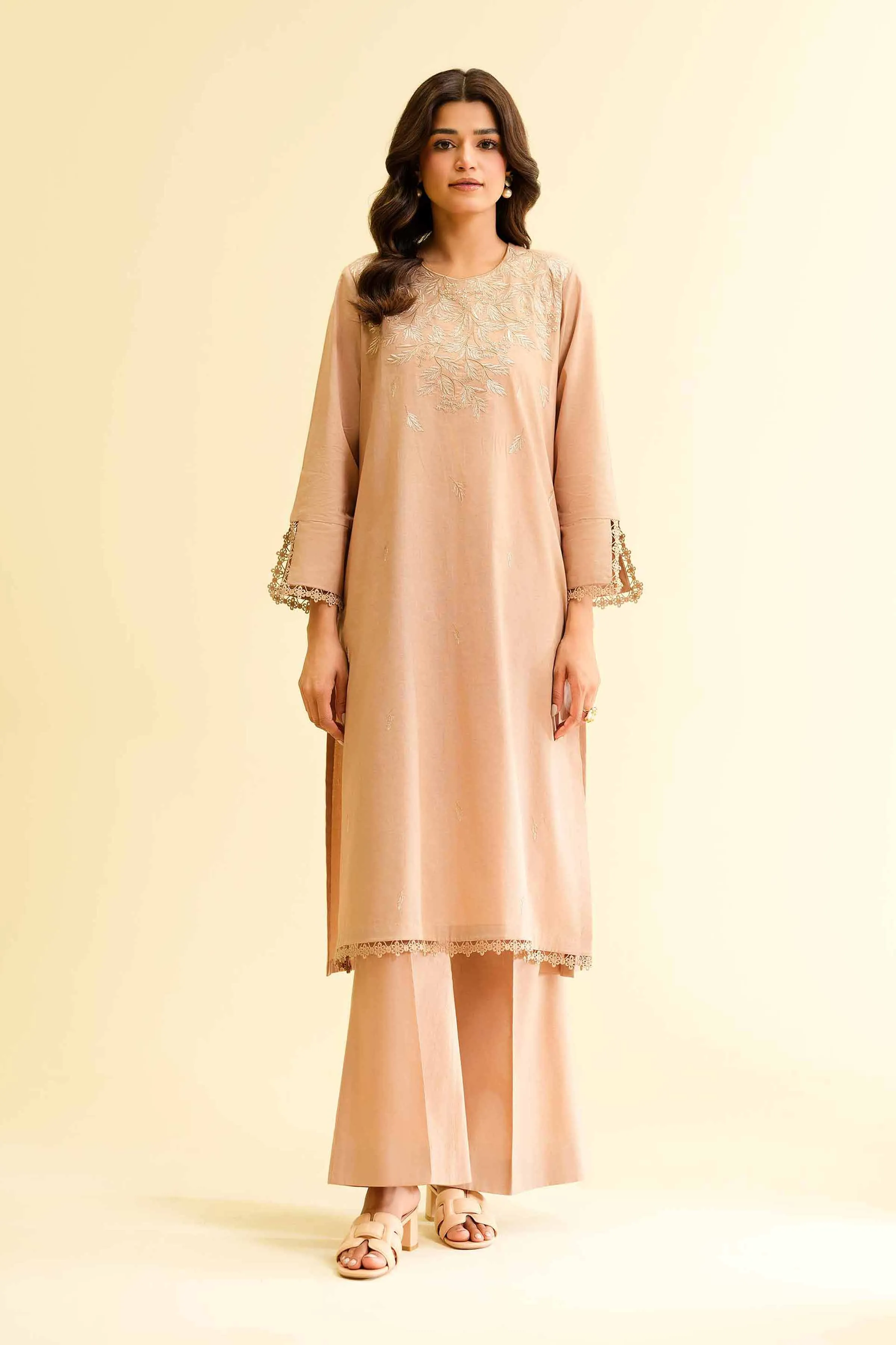 2 Piece - Dyed Embroidered Suit - 42501136