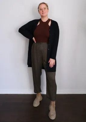 90s Perfect Relaxed Tweed Trousers - 10