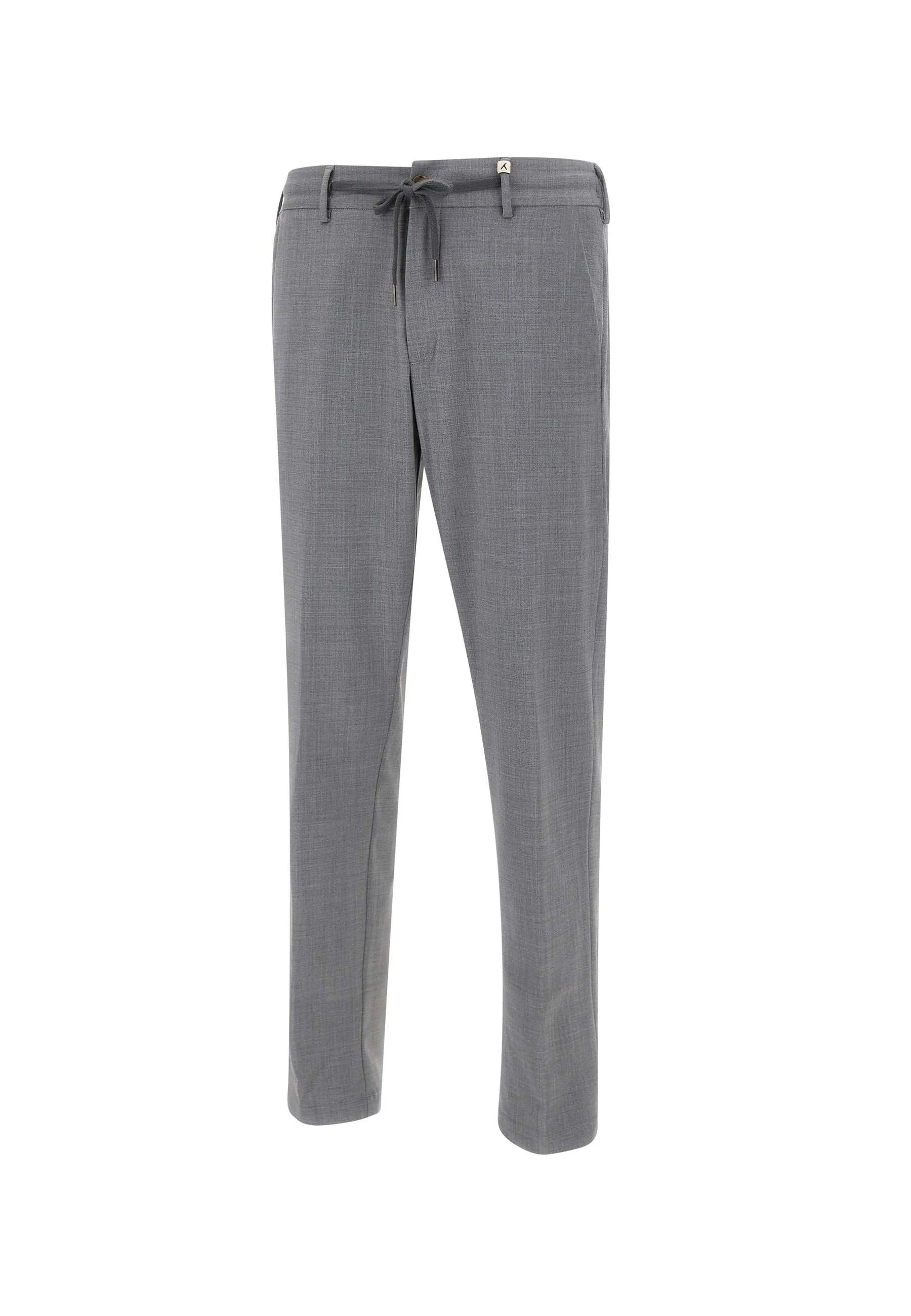 Apollo Light Grey Wool Trousers