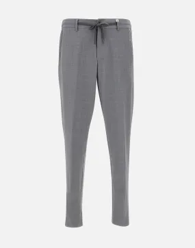 Apollo Light Grey Wool Trousers