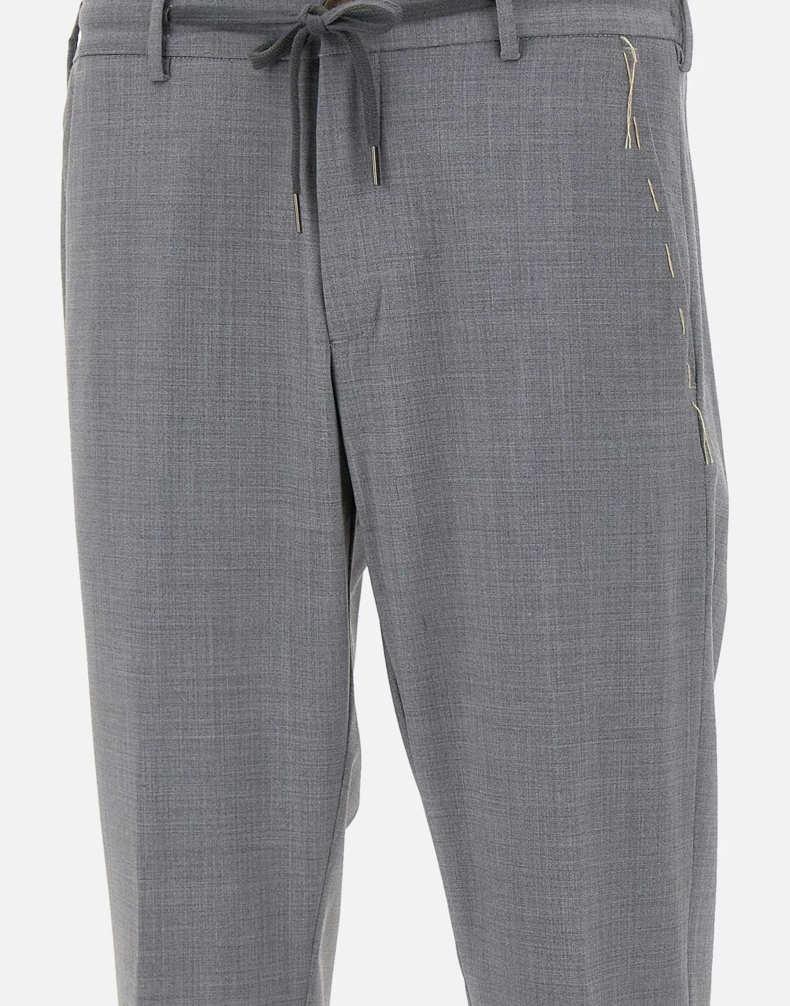 Apollo Light Grey Wool Trousers