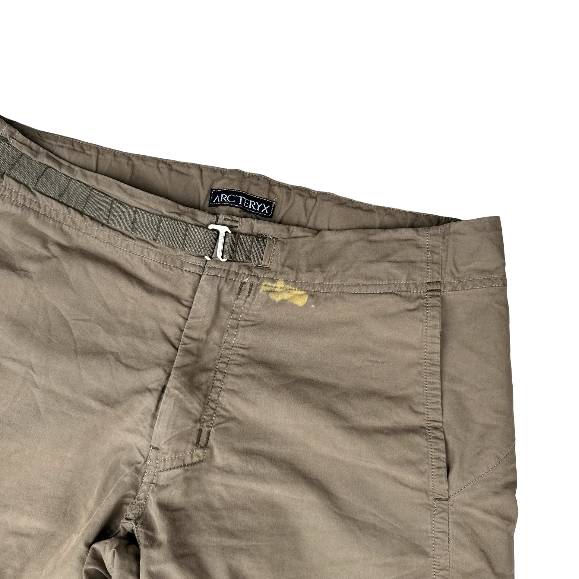 Arcteryx Beige Cotton Relaxed Fit Trousers - Small