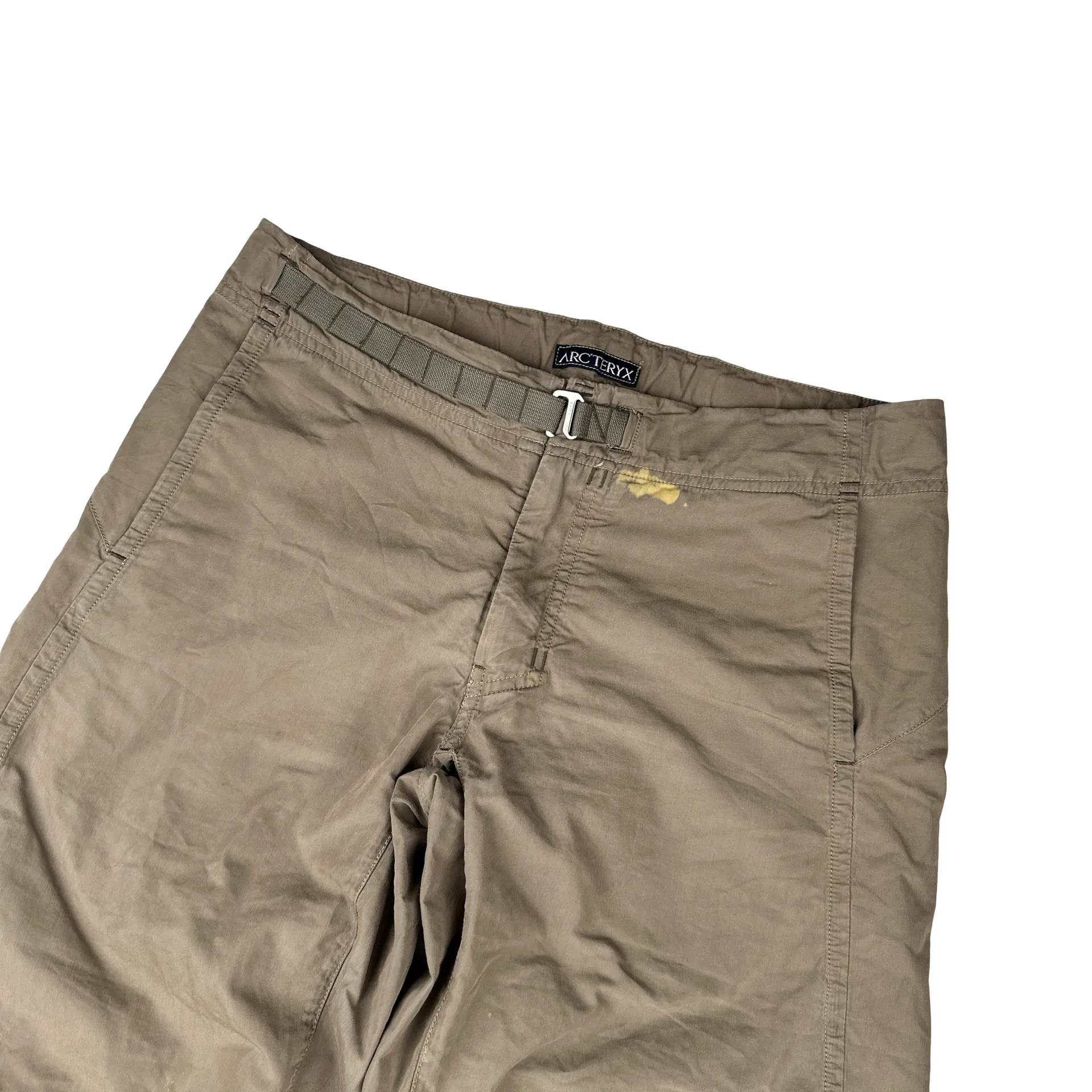 Arcteryx Beige Cotton Relaxed Fit Trousers - Small