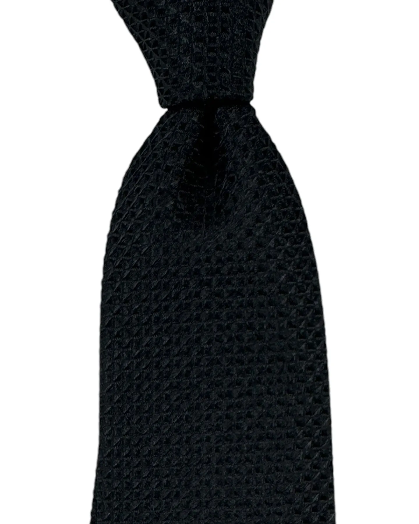 Armani Silk Tie Black Micro Pattern