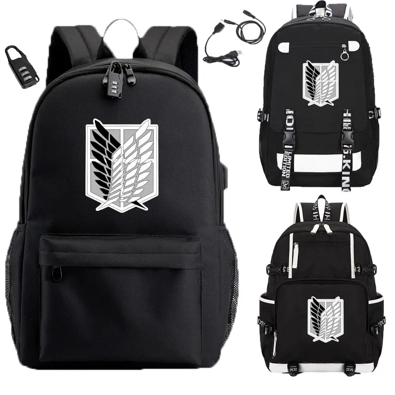 Attack on Titan Backpacks for Teenager