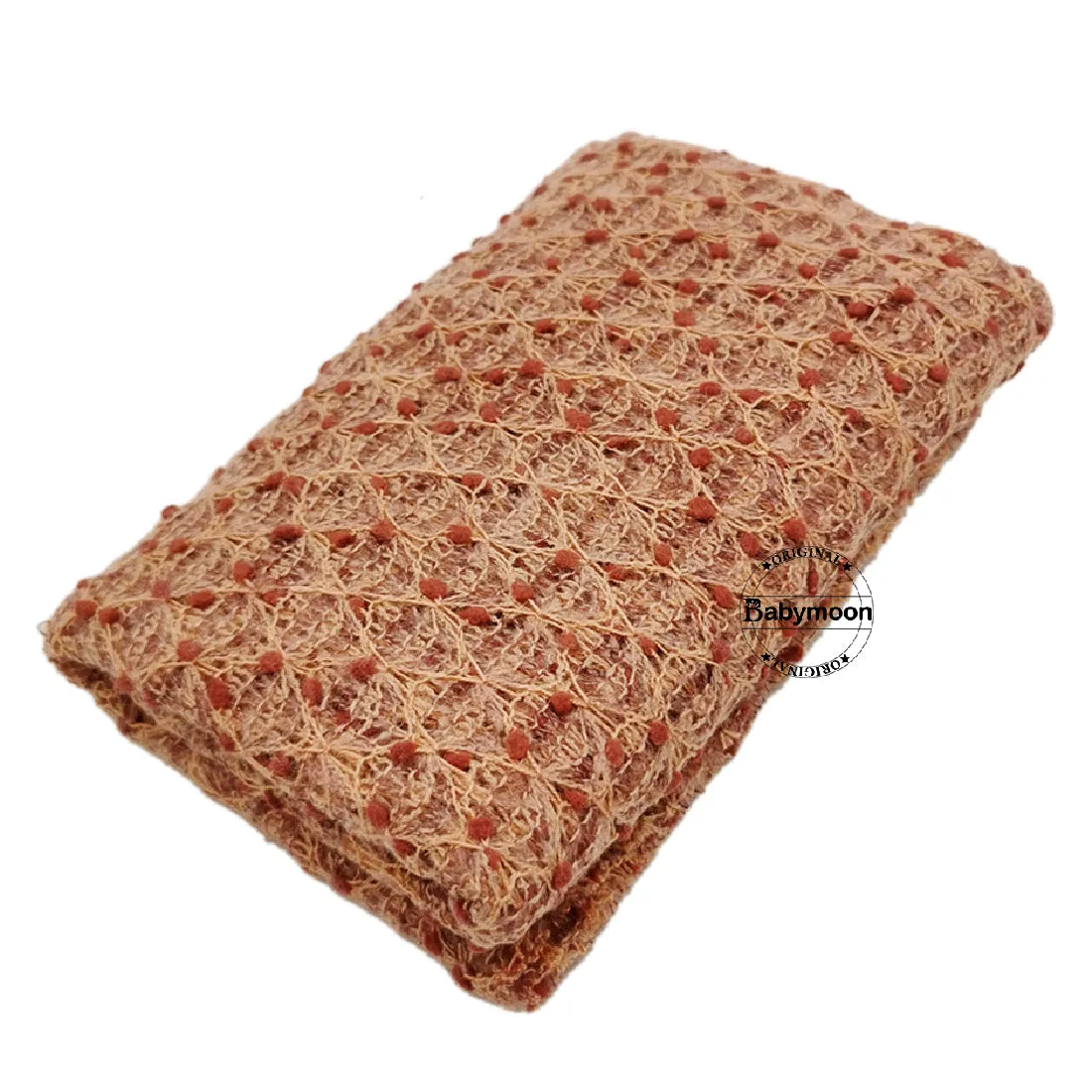 Babymoon Popcorn Wrap Stretchble Baby Photography Shoot Wrap Cloth-Light Brown