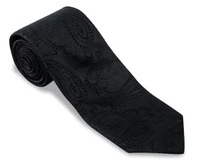 Black Paisley Necktie - F1745