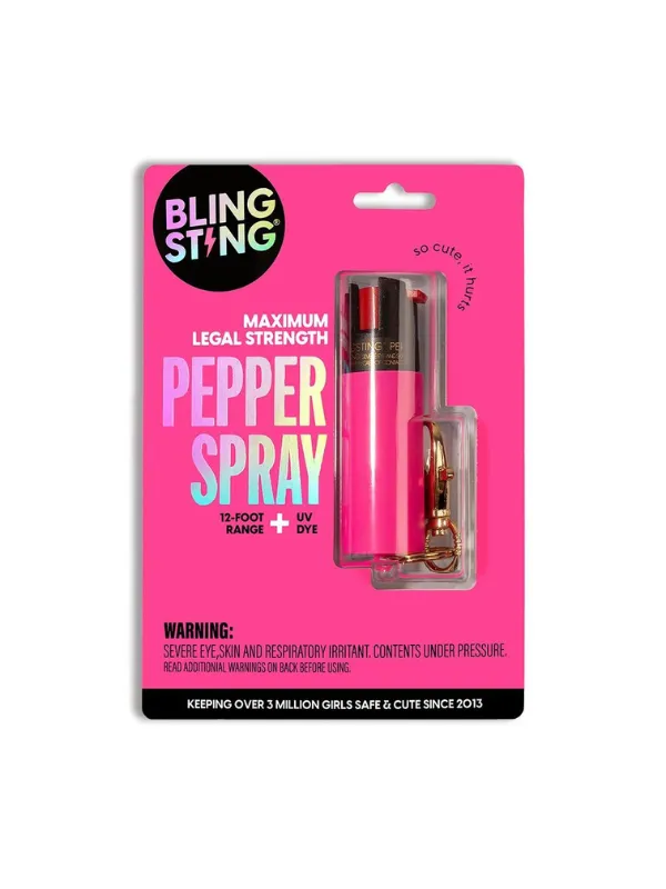 Blingsting Essentials Pepper Spray in Pink Soft Touch