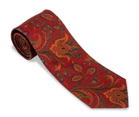 Brick Alexander Floral Necktie - F5580