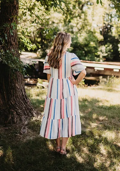 Buttons & Stripes Midi