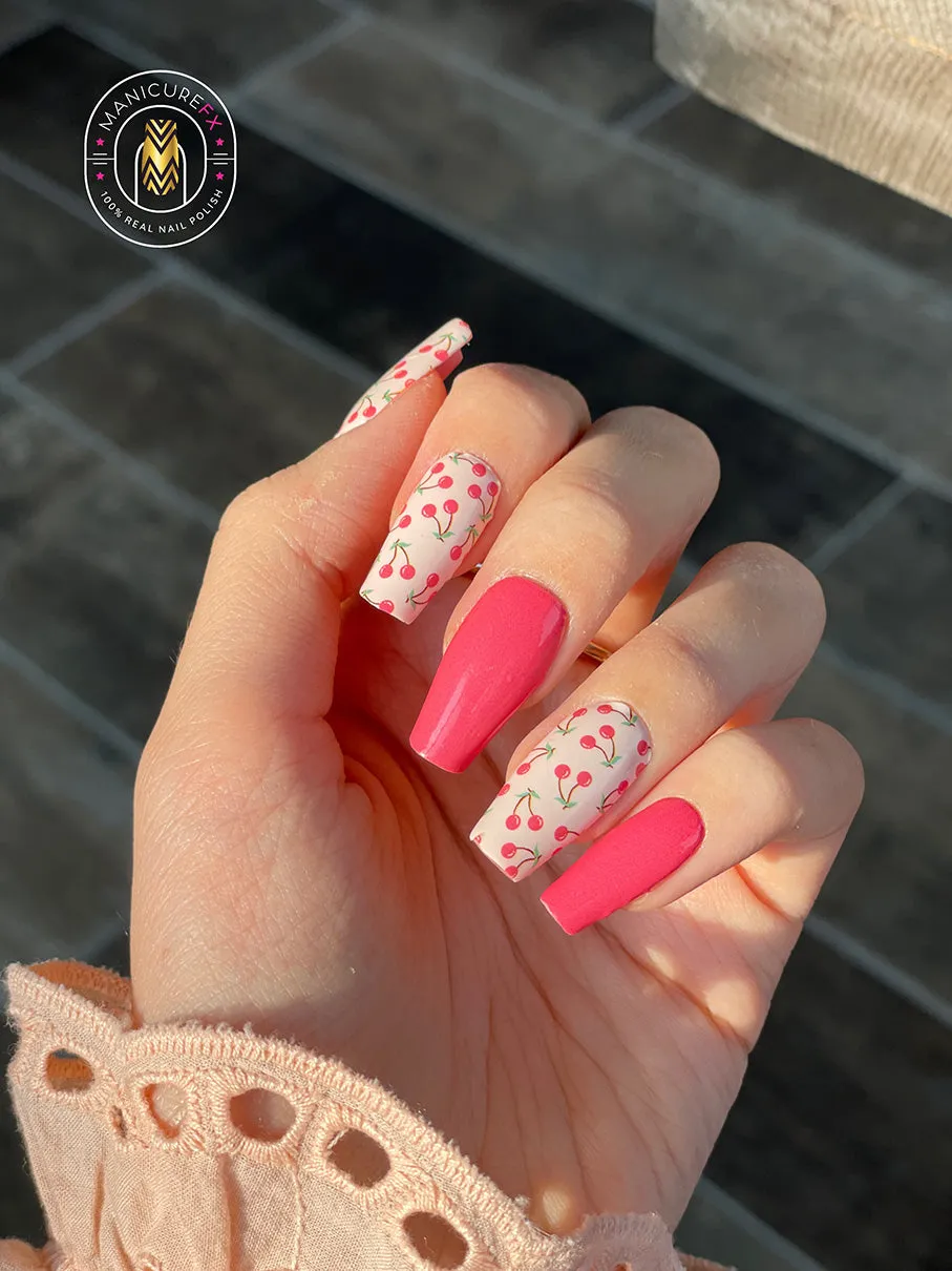 Cherry Nails - Cherry Swirl - Nail Wraps (Standard)