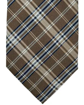 Church's Tie Brown Navy Plaid - With Gift Box SALE