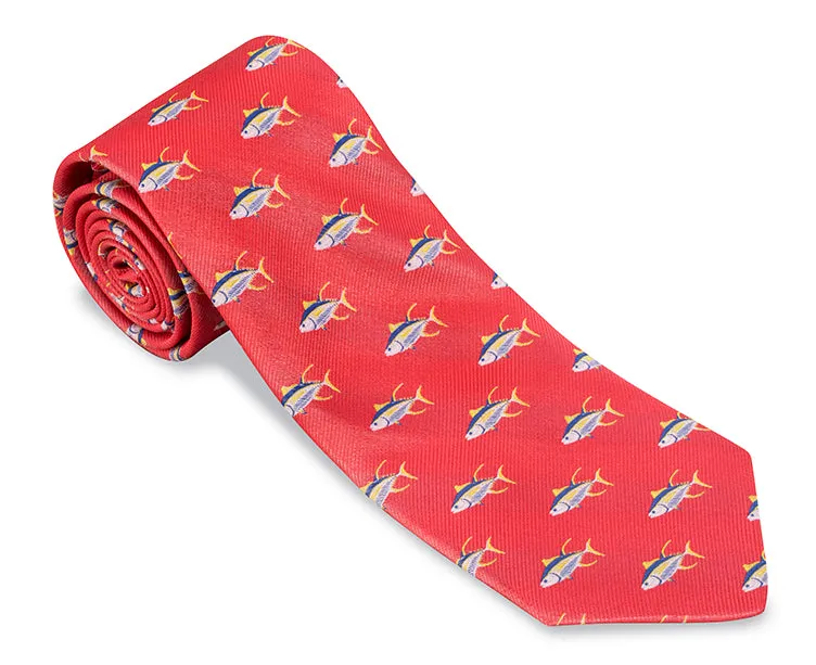 Coral Tuna Necktie - F3665