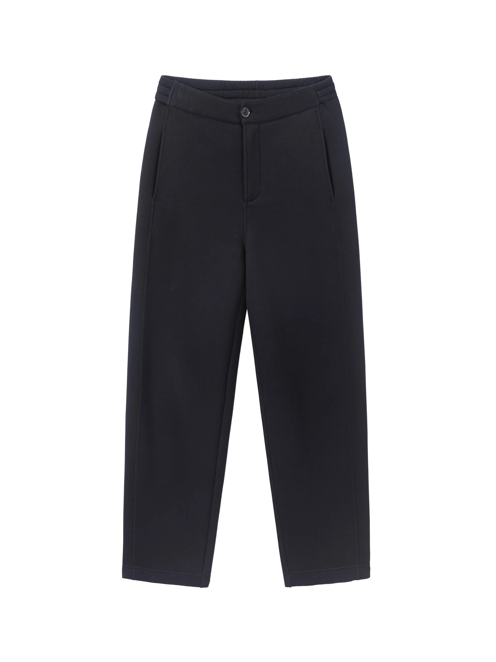 Cropped Relaxed Fit Trousers