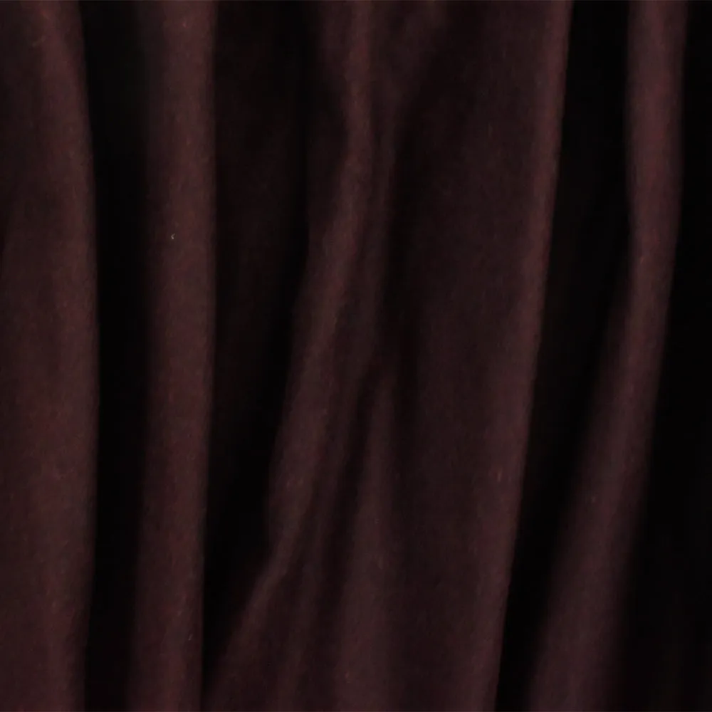 Dark Rust-Black Solid Bonded Double Sided Fabric