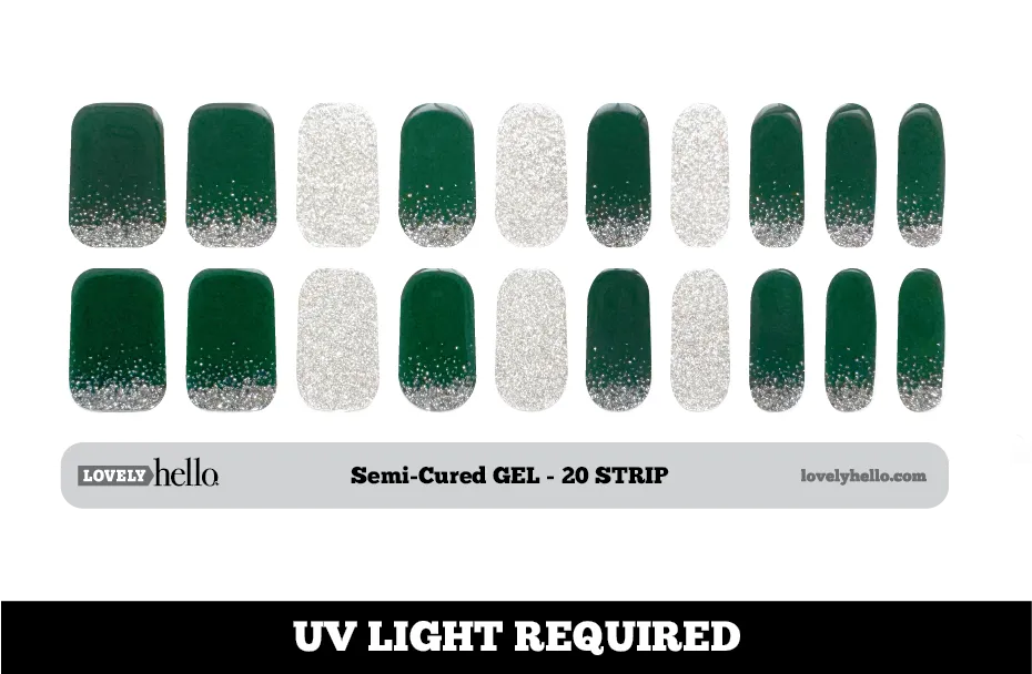 Emerald Glamour Nail Wraps