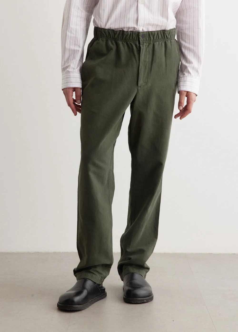 Ezra Relaxed Cotton Linen Trousers