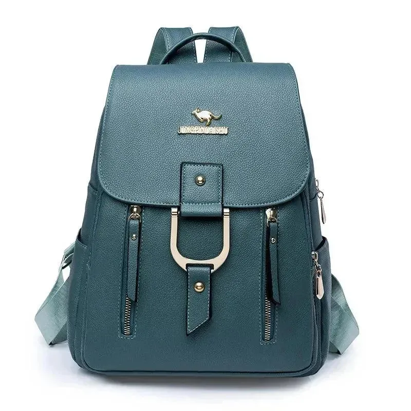 Fashion Retro PU Leather Women's Backpack