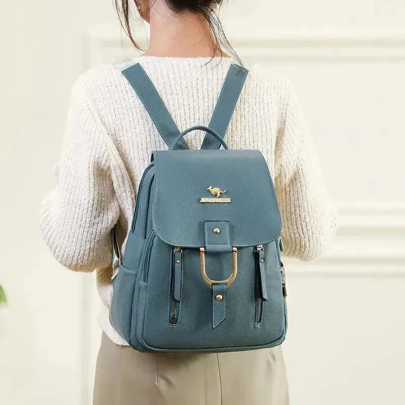 Fashion Retro PU Leather Women's Backpack