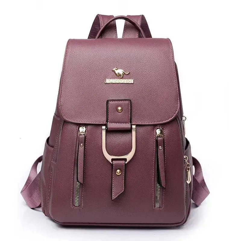 Fashion Retro PU Leather Women's Backpack