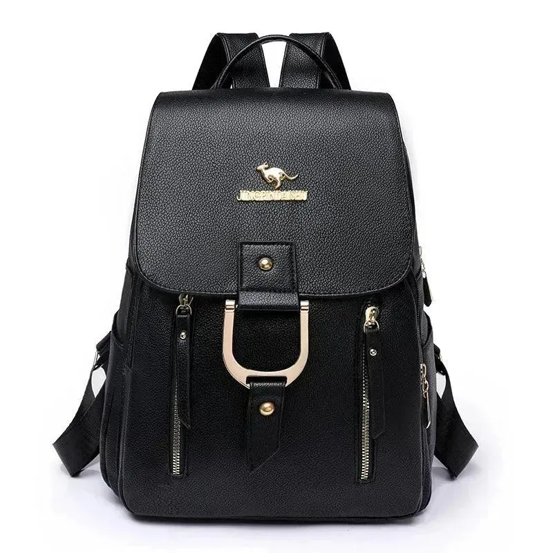 Fashion Retro PU Leather Women's Backpack