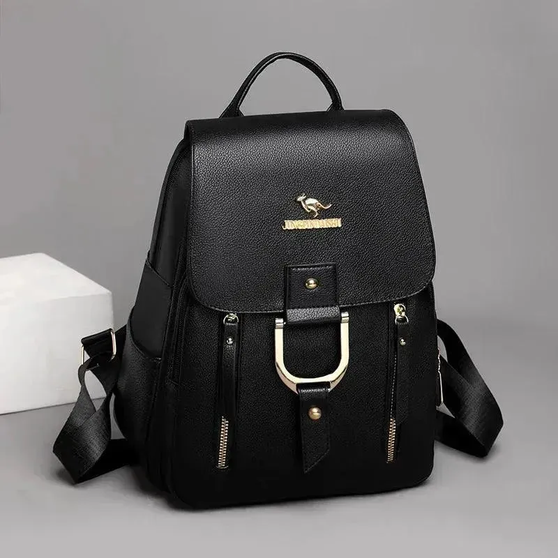 Fashion Retro PU Leather Women's Backpack