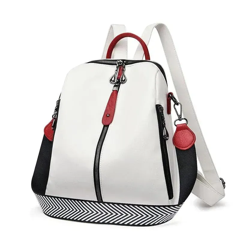 Fashionable Soft Leather Large Backpack