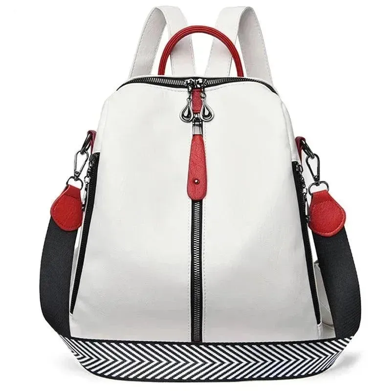 Fashionable Soft Leather Large Backpack