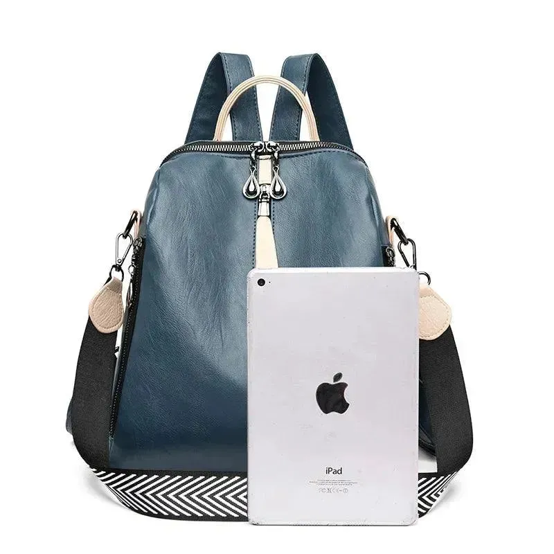 Fashionable Soft Leather Large Backpack