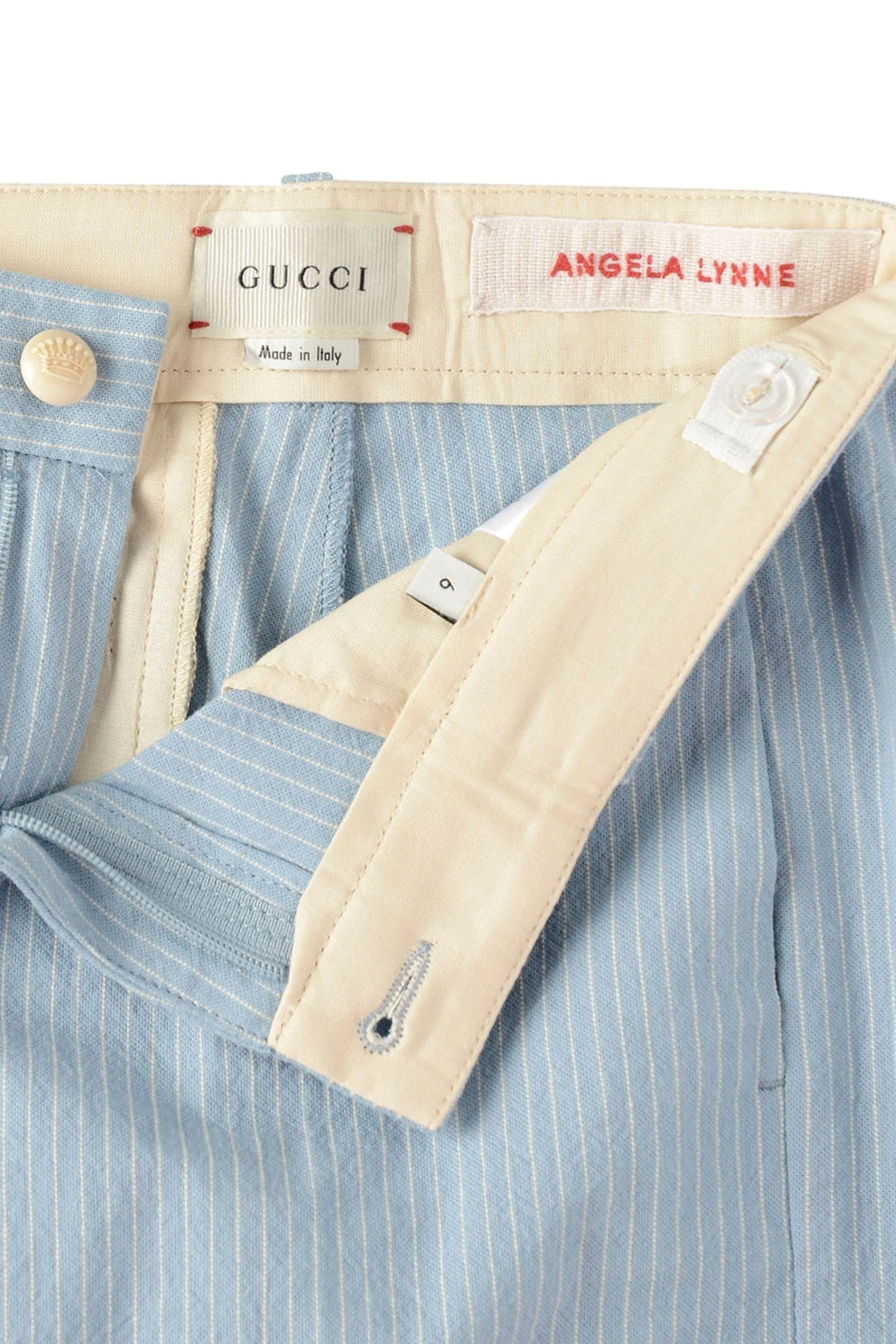 Gucci Boys Light Cotton Striped Trousers