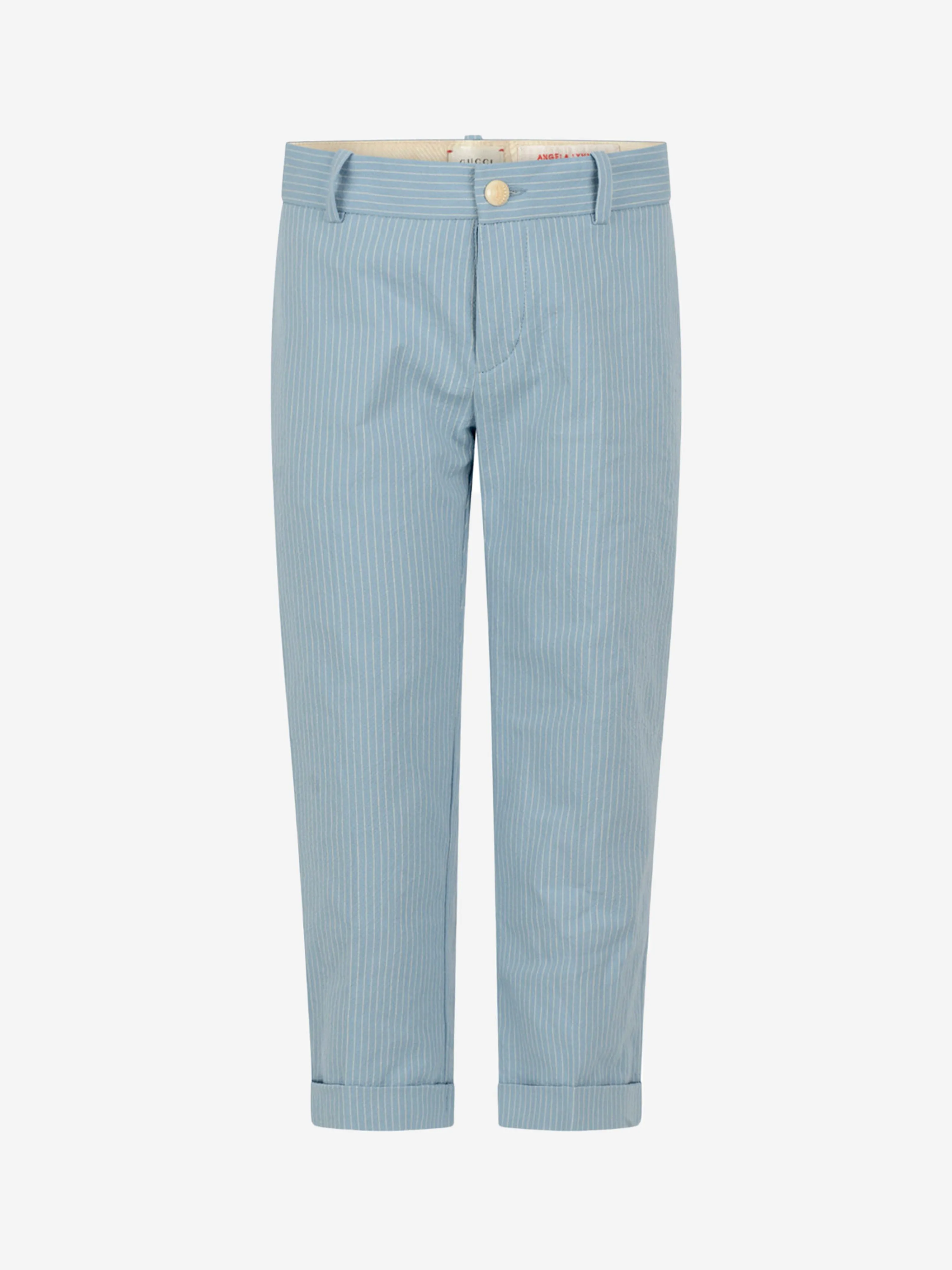 Gucci Boys Light Cotton Striped Trousers