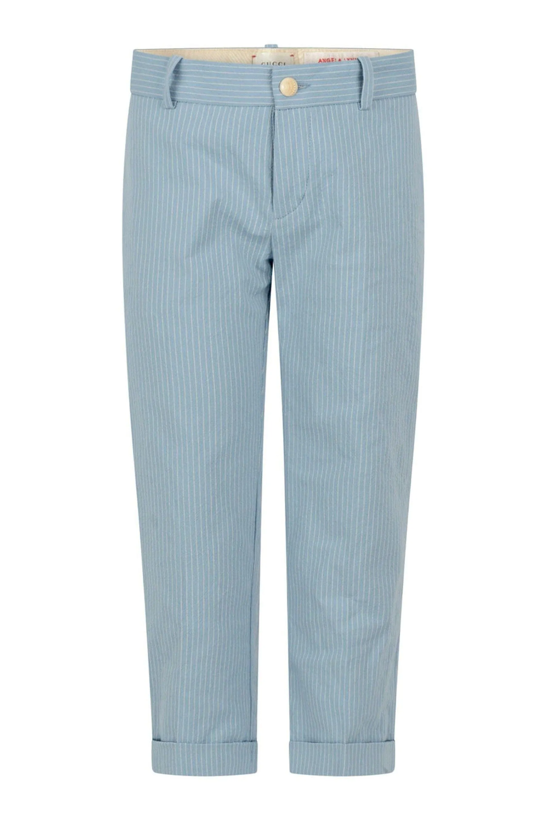 Gucci Boys Light Cotton Striped Trousers