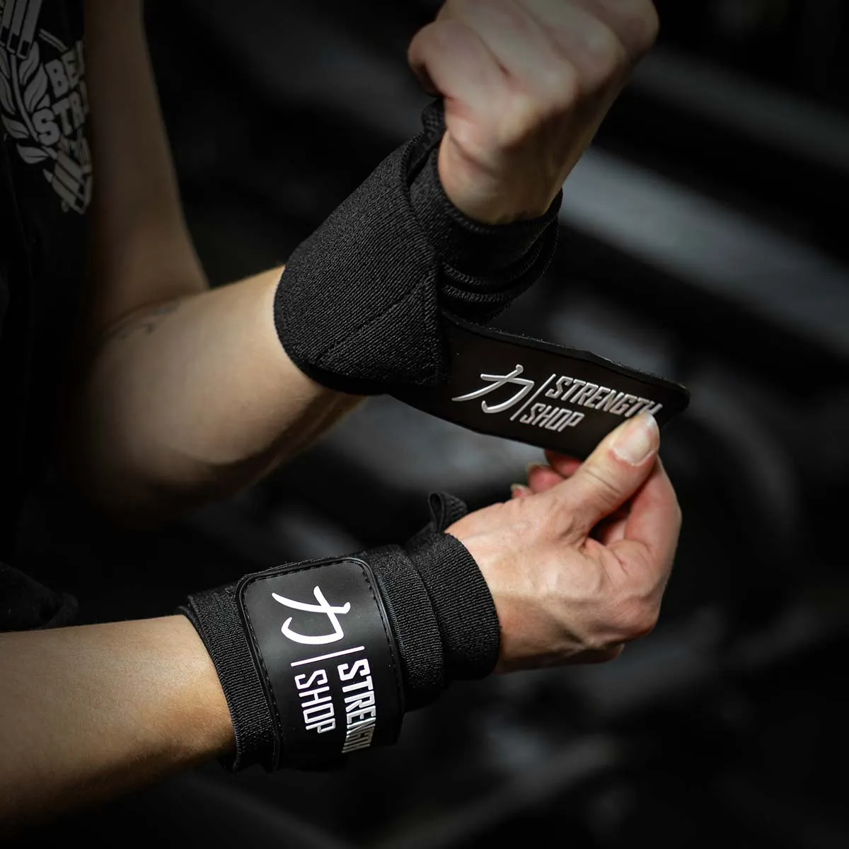 Heavy Black Wrist Wraps, 1 Pair - IPF Approved – 60cm/90cm