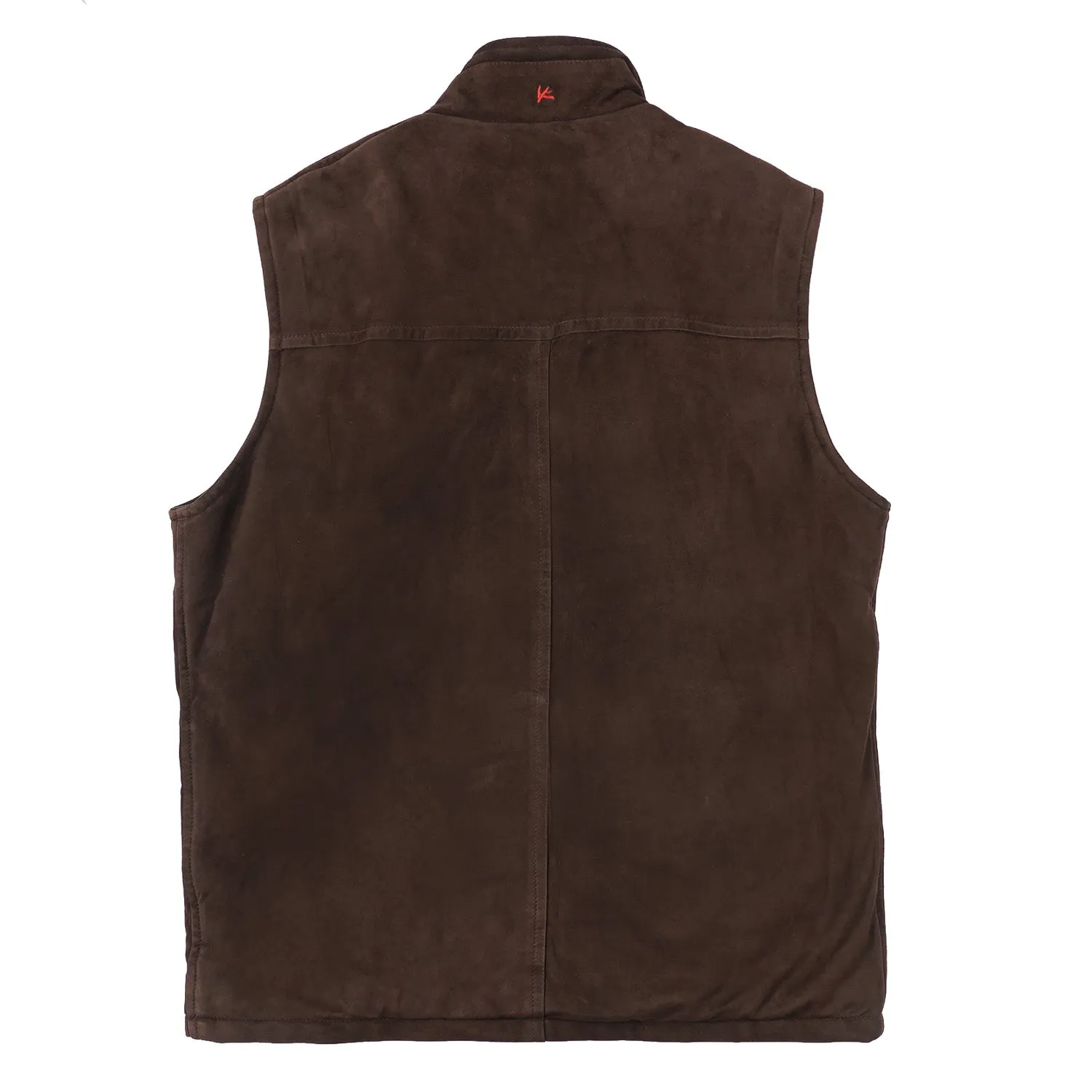 Isaia Soft Suede 'Aqua Leather' Vest