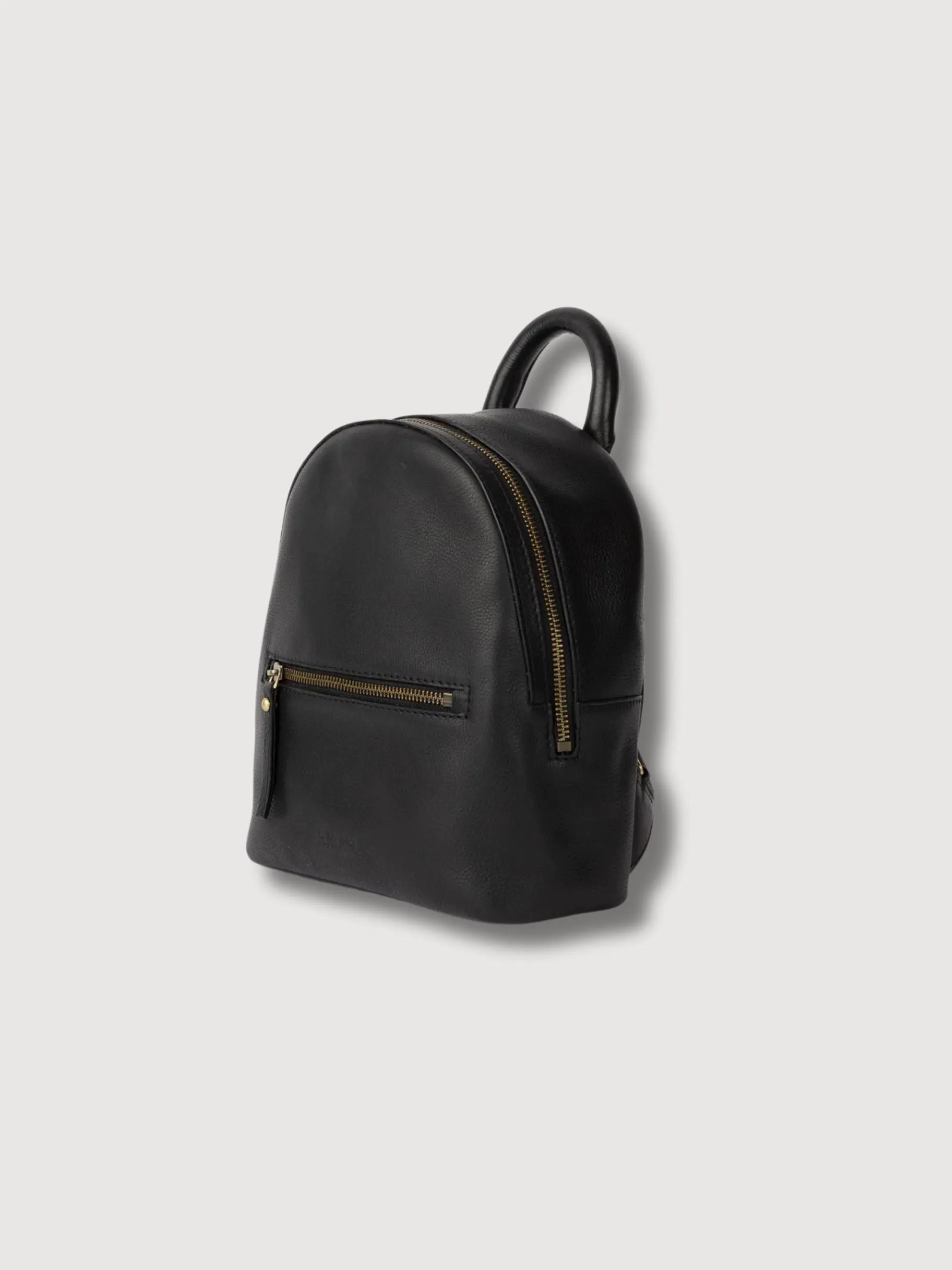 Ivy Mini Backpack - Black Soft Grain Leather