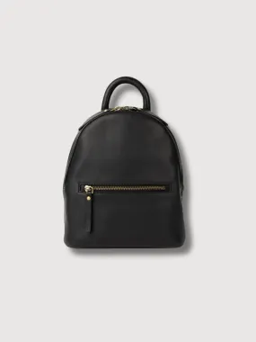 Ivy Mini Backpack - Black Soft Grain Leather