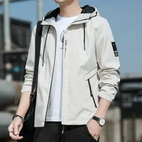 Jacket Hooded Young Trendy Sporty Outerwear