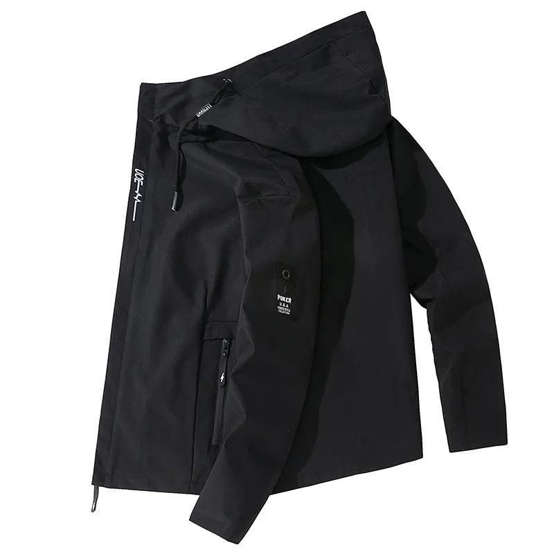 Jacket Hooded Young Trendy Sporty Outerwear