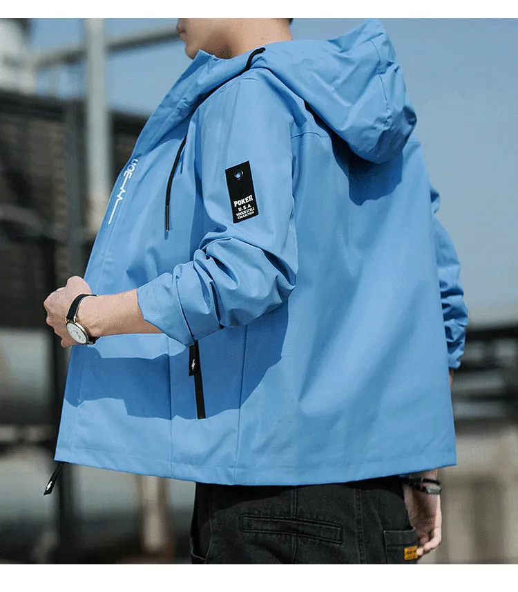 Jacket Hooded Young Trendy Sporty Outerwear