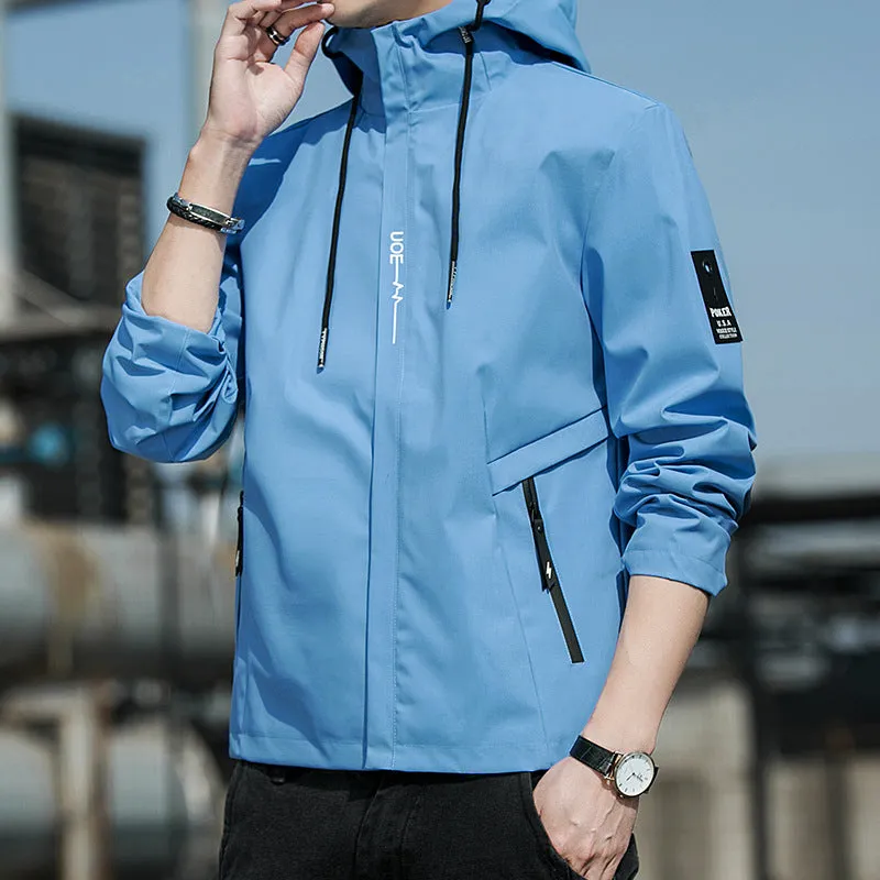 Jacket Hooded Young Trendy Sporty Outerwear