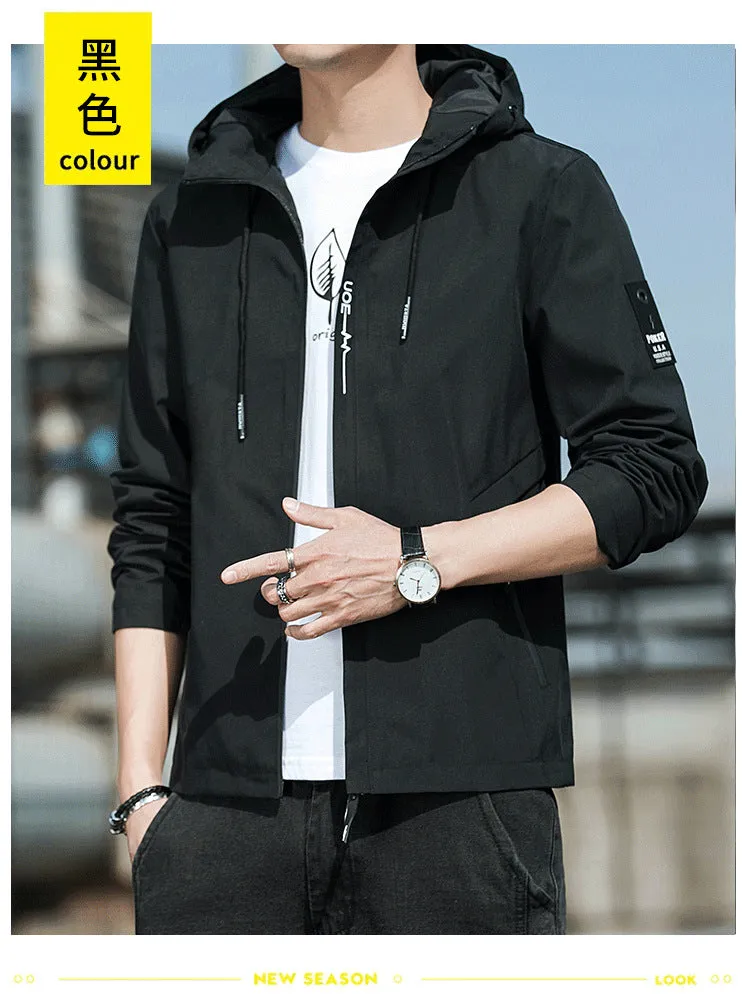 Jacket Hooded Young Trendy Sporty Outerwear