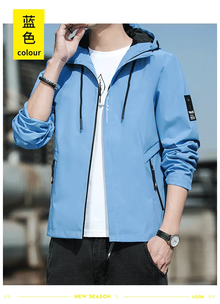 Jacket Hooded Young Trendy Sporty Outerwear