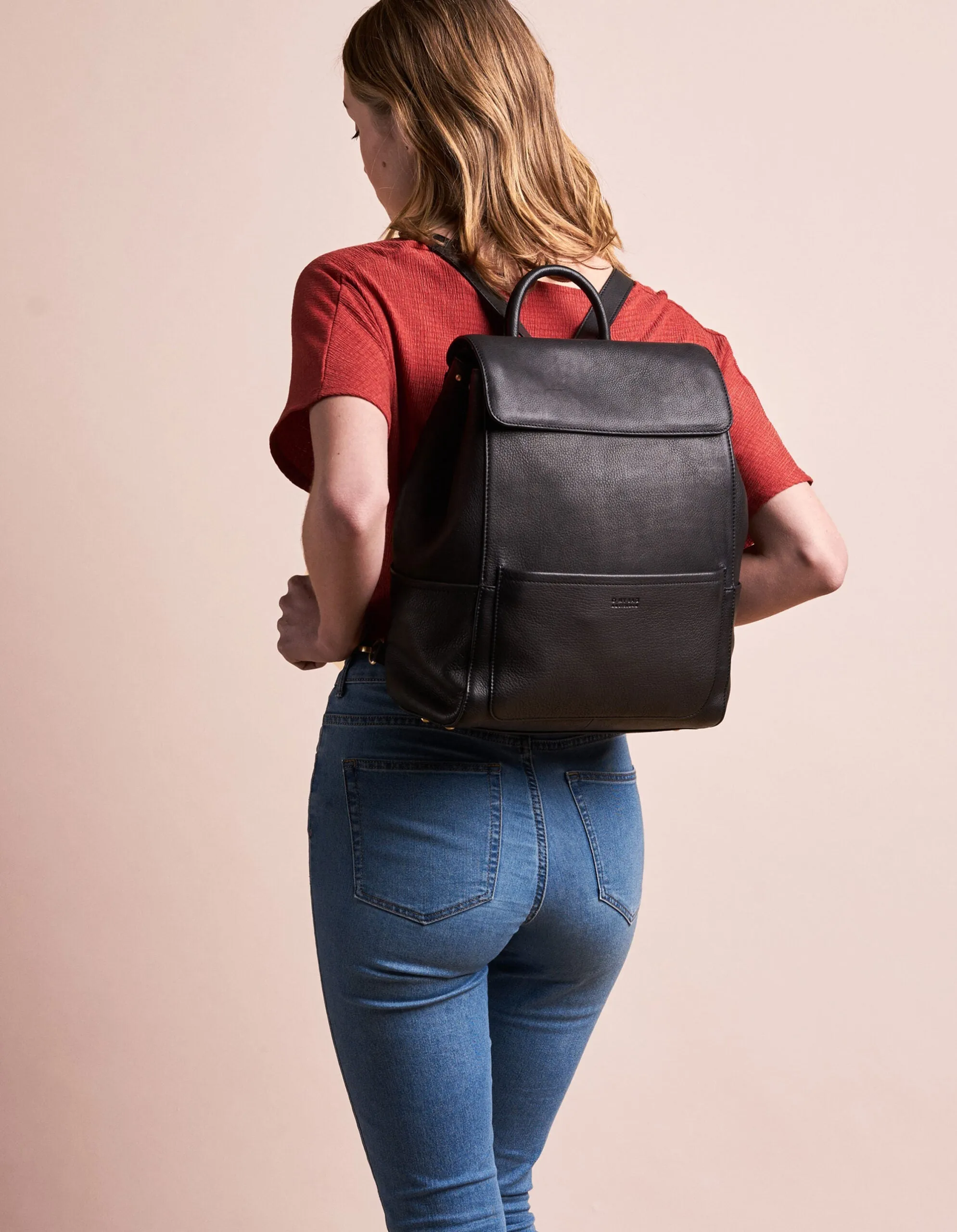 Jean Backpack Soft Grain Leather Black