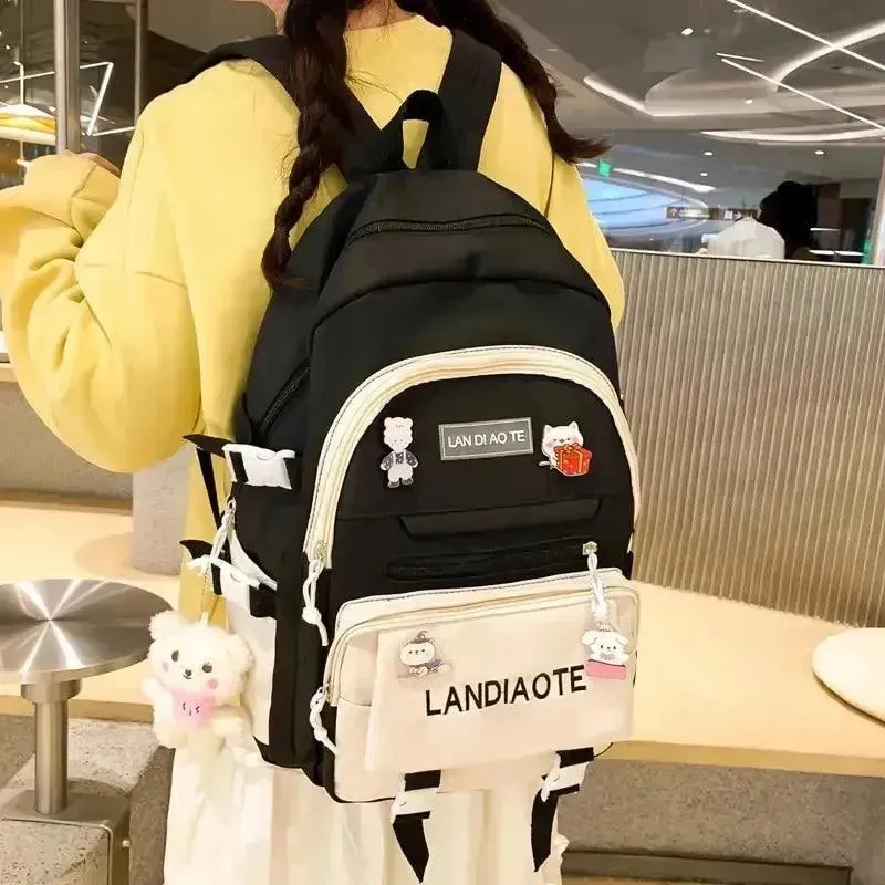 Kawaii Nylon Laptop Backpack