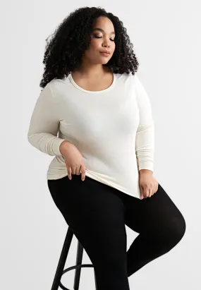 Kelly OUTSTANDINGLY SOFT Long Sleeve Top - White