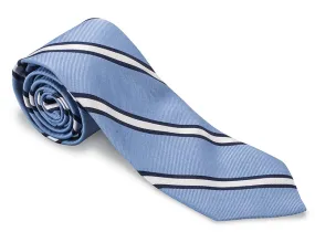 Light Blue Butler Stripes Necktie - F4911