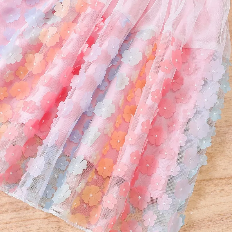 MALIA Flower Tulle Dress