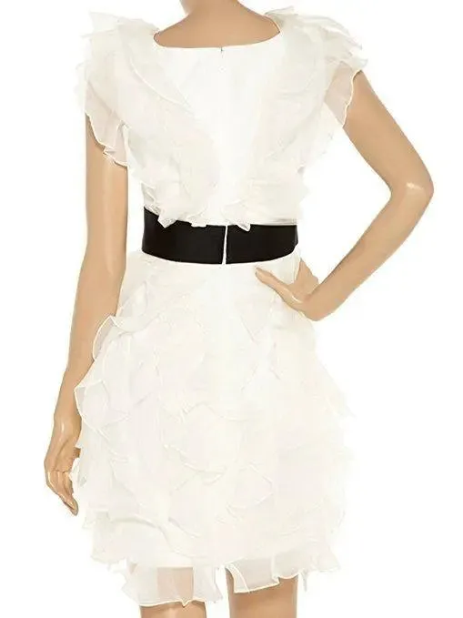 Marchesa Creme Organza Dress