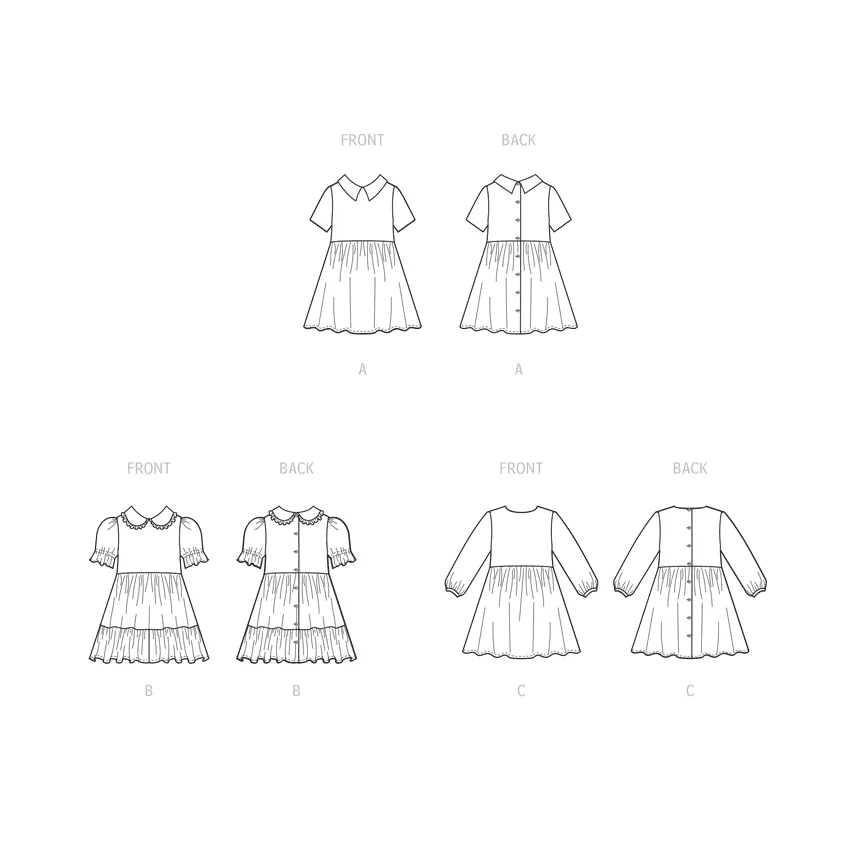 McCall's Pattern M8266 Toddlers' Dresses