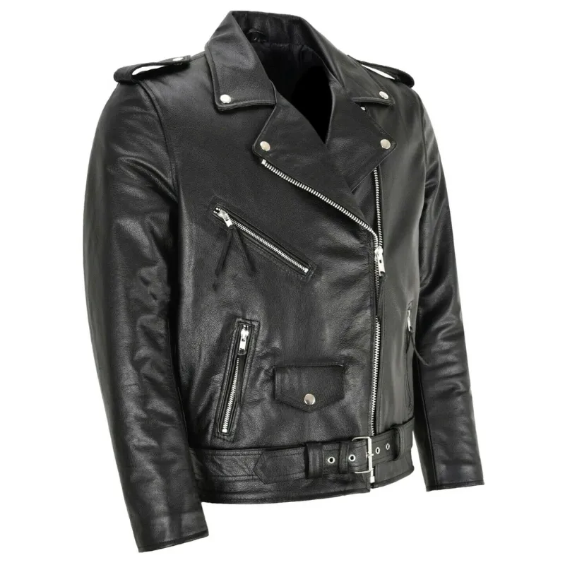 Men's Punk Style Faux Leather Jacket, All-Season